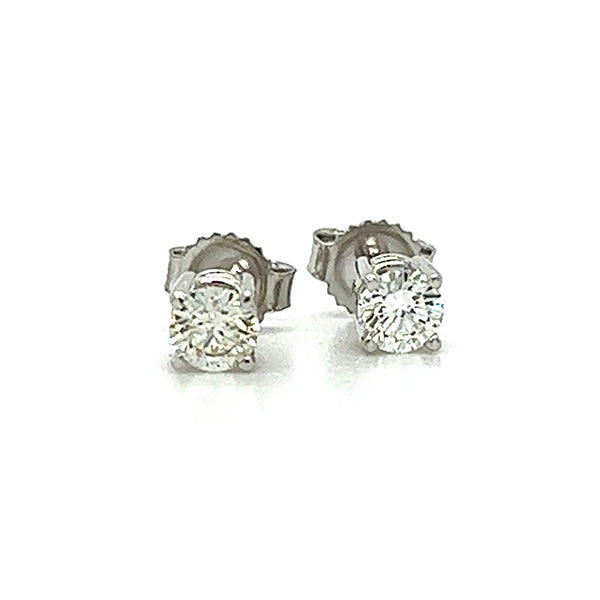 "Ashlyn 30" – 14K White Gold 1/3 Carat Total Weight Diamond Stud Earrings