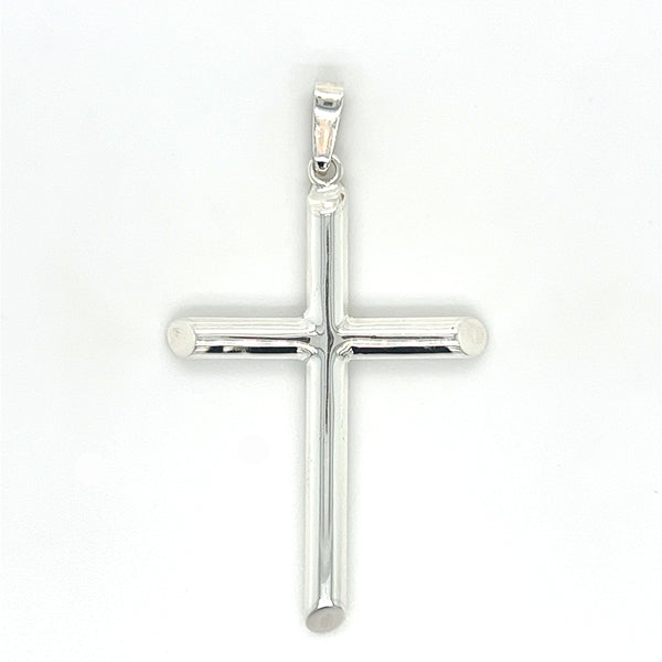 Sterling Silver 48x28mm Cross Charm