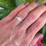 14K White Gold .76 Carat Total Weight Brilliant Round (69), .50CT Center (I-J VS2-SI1), Diamond Engagement Ring WJS Custom Set Collection. 5.14x5.17x3.12mm.