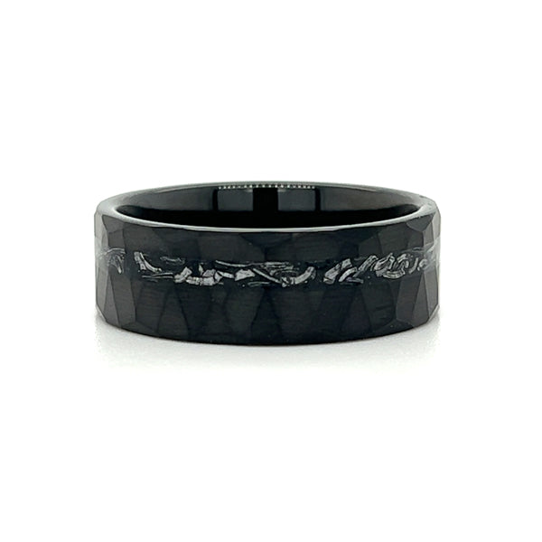 Ceramic Meteorite Comfort Fit 8mm Wedding Band