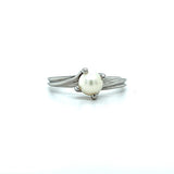 Connor 10K White Gold Pearl Ring Estate