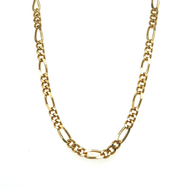 Forever Gold Yellow Gold 4mm Figaro Chain 24"