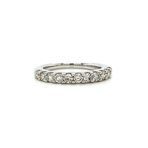 14K White Gold 0.75 Carat Total Weight Diamond Wedding/Anniversary/Stackable Band Ring
