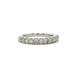 14K White Gold 0.75 Carat Total Weight Diamond Wedding/Anniversary/Stackable Band Ring