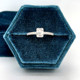 14K White Gold 0.46 Carat Total Weight Bridal Engagement Ring
