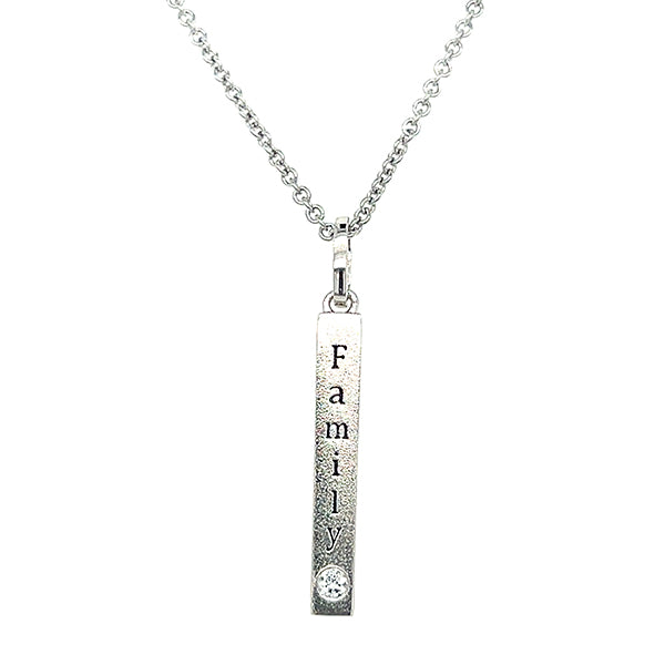 Sterling Silver "Family" Mommy Chic Pendant