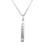 Sterling Silver "Family" Mommy Chic Pendant