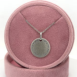 Sterling Silver "God is Greater Than the Highs and Lows" Circle Pendant 18"