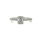 14K White Gold 0.46 Carat Total Weight Bridal Engagement Ring