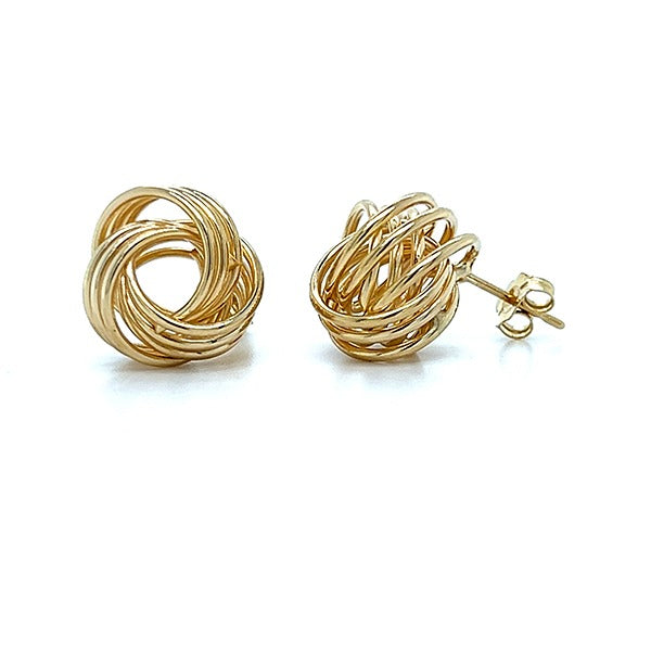 Esme 14K Yellow Gold Love Knot Earrings Estate  WB224PP