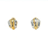 Yvette 14K Yellow Gold Medium Huggies Earrings Estate  RH124PP