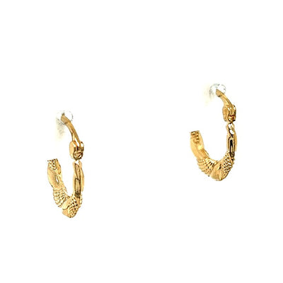 Gilda 14K Yellow Gold Hoop Earrings Estate  OW124PP