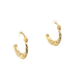 Gilda 14K Yellow Gold Hoop Earrings Estate  OW124PP