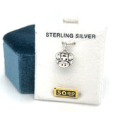 Sterling Silver Antique Pig Head Charm