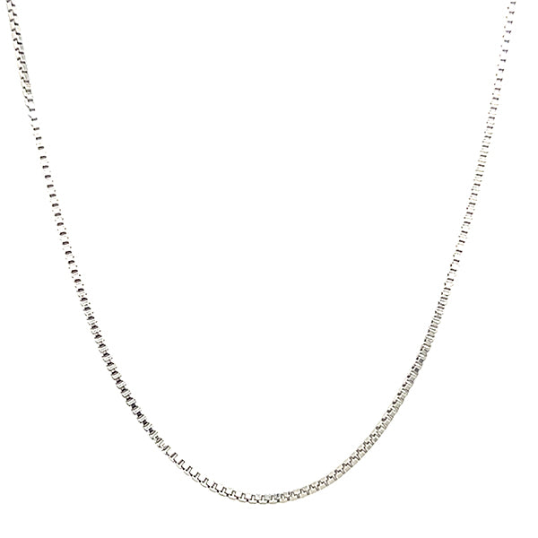 Silver Box Chain 18"