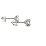 Sterling Silver 1 Carat Total Weight Moissanite Earrings