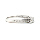 10K White Gold Diamond Engagement Ring
