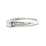 10K White Gold Diamond Engagement Ring