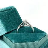 10K White Gold Diamond Engagement Ring