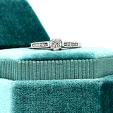10K White Gold Diamond Engagement Ring