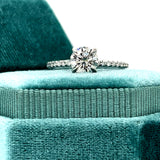 14K White Gold 1.33CTW Diamond Engagement Ring