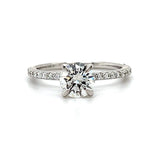 14K White Gold 1.33CTW Diamond Engagement Ring