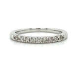10K White Gold Diamond 0.25TCW Wedding Anniversary Stackable Band Ring