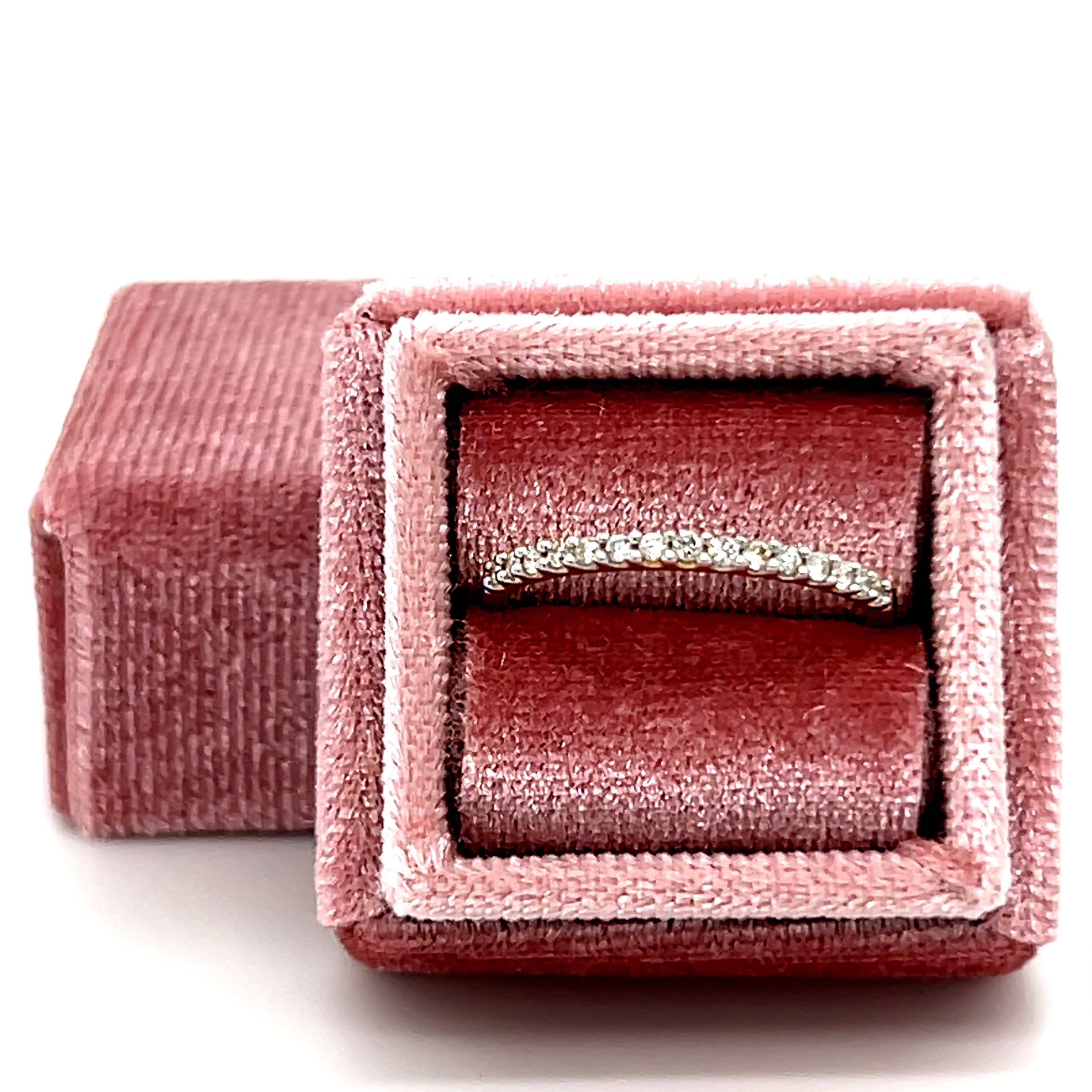 14K Yellow Gold 1/6 Carat Total Weight Diamond Band