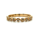 10K Yellow Gold .07 Carat Total Weight Diamond Wedding/Anniversary/Stackable Band