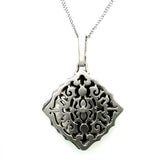 Sterling Silver Diamond Accent Locket 18"