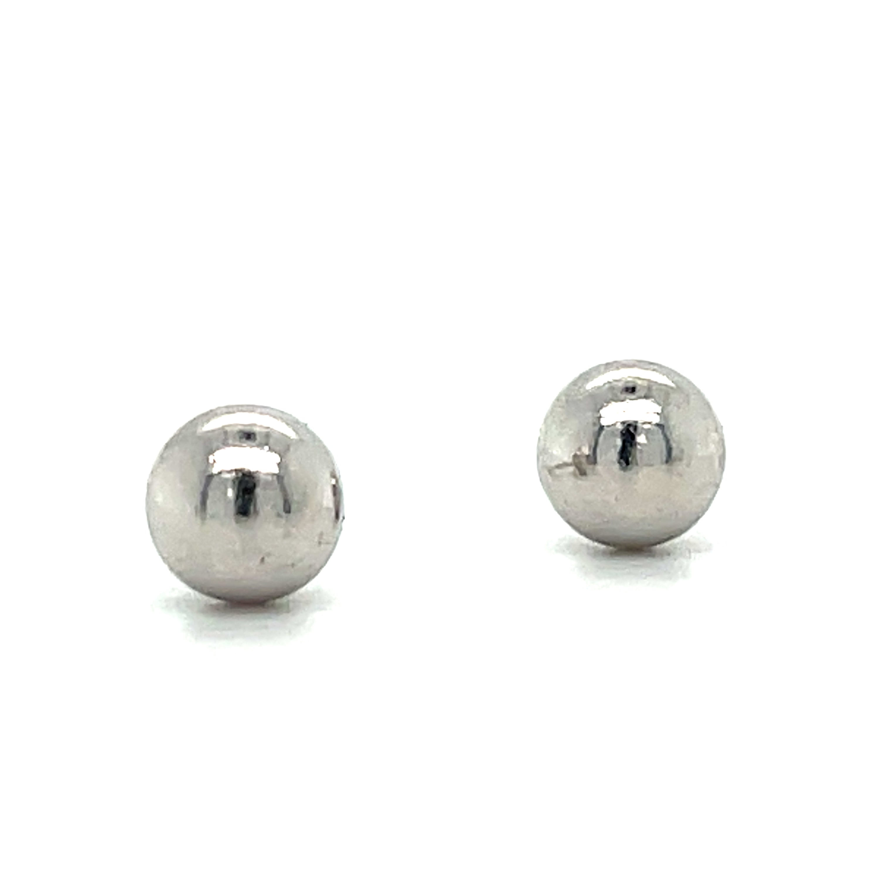 Sterling Silver 6mm Ball Earrings