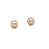 Sterling Silver 4mm Pink Pearl Earrings