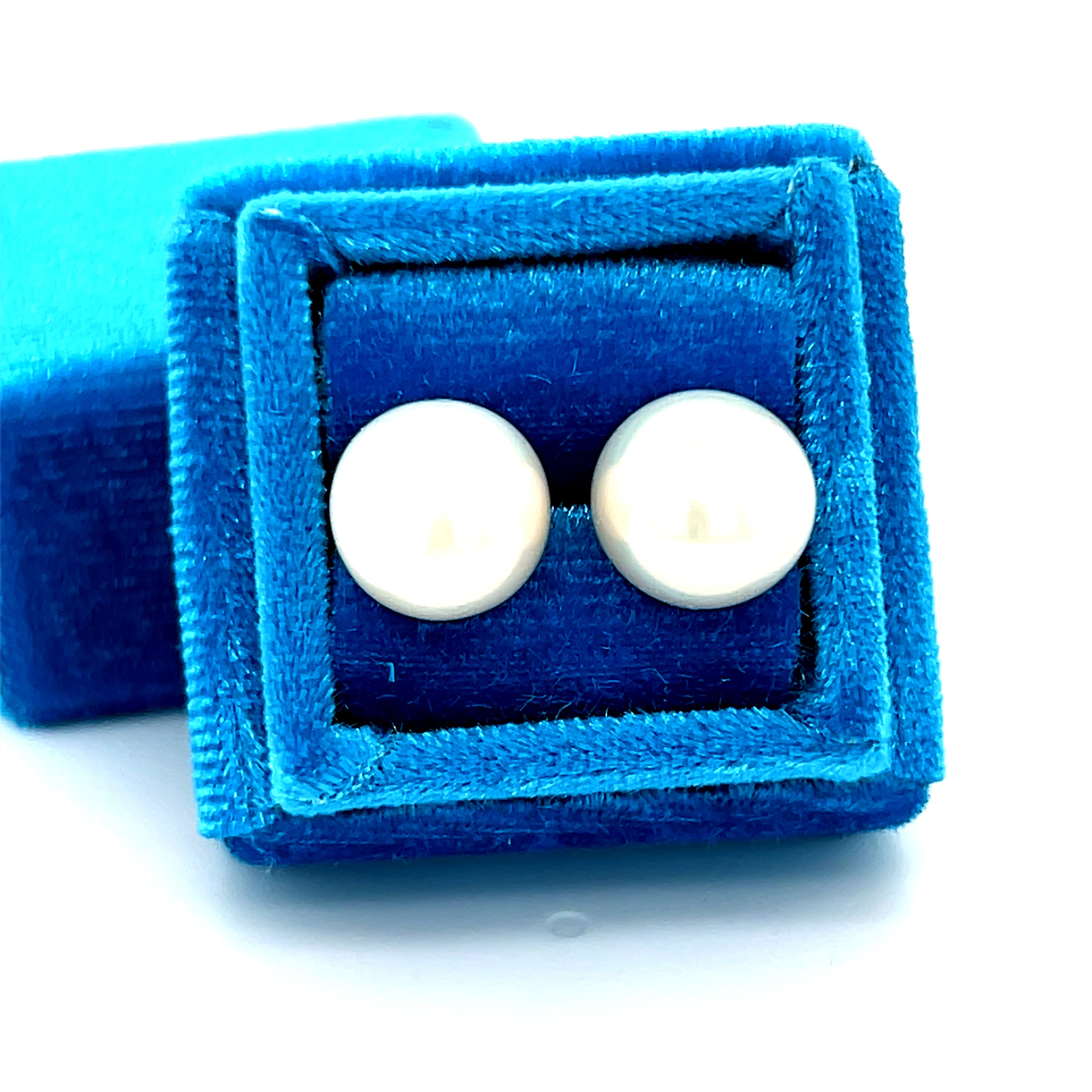 14K Yellow Gold 10mm Pearl Earrings