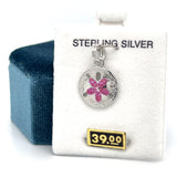 Sterling Silver Enamel Sand Dollar Charm