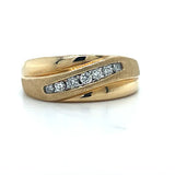 "Silas" Men's 14K Yellow Gold 7.6g 1/4CT Natural Diamond Wedding/Anniversary Band Estate 1023BPPRD