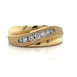 "Silas" Men's 14K Yellow Gold 7.6g 1/4CT Natural Diamond Wedding/Anniversary Band Estate 1023BPPRD
