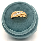 "Silas" Men's 14K Yellow Gold 7.6g 1/4CT Natural Diamond Wedding/Anniversary Band Estate 1023BPPRD
