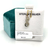 Sterling Silver Letter E Charm