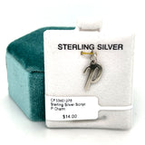 Sterling Silver Script "P" Charm