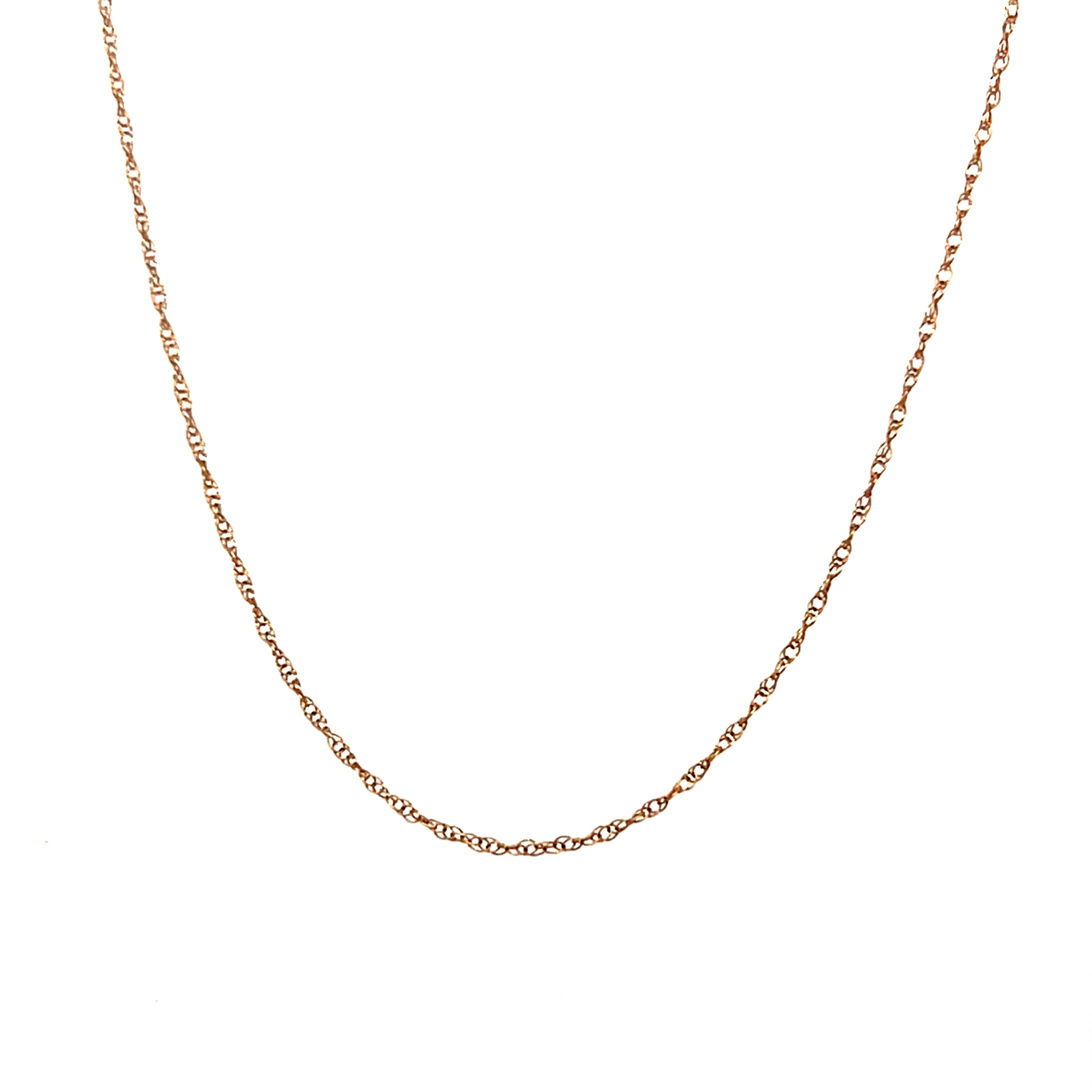 14K Rose Gold Rolo Chain – 18"
