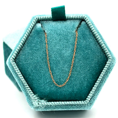 14K Rose Gold Rolo Chain – 18"
