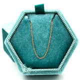 14K Rose Gold Rolo Chain – 18"