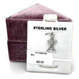 Sterling Silver Letter X Charm