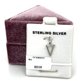 Sterling Silver Letter V Charm
