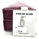 Sterling Silver Letter U Charm