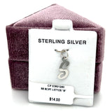 Sterling Silver Script "S" Charm