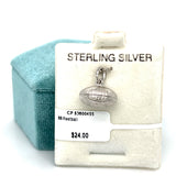 Sterling Silver Football Charm