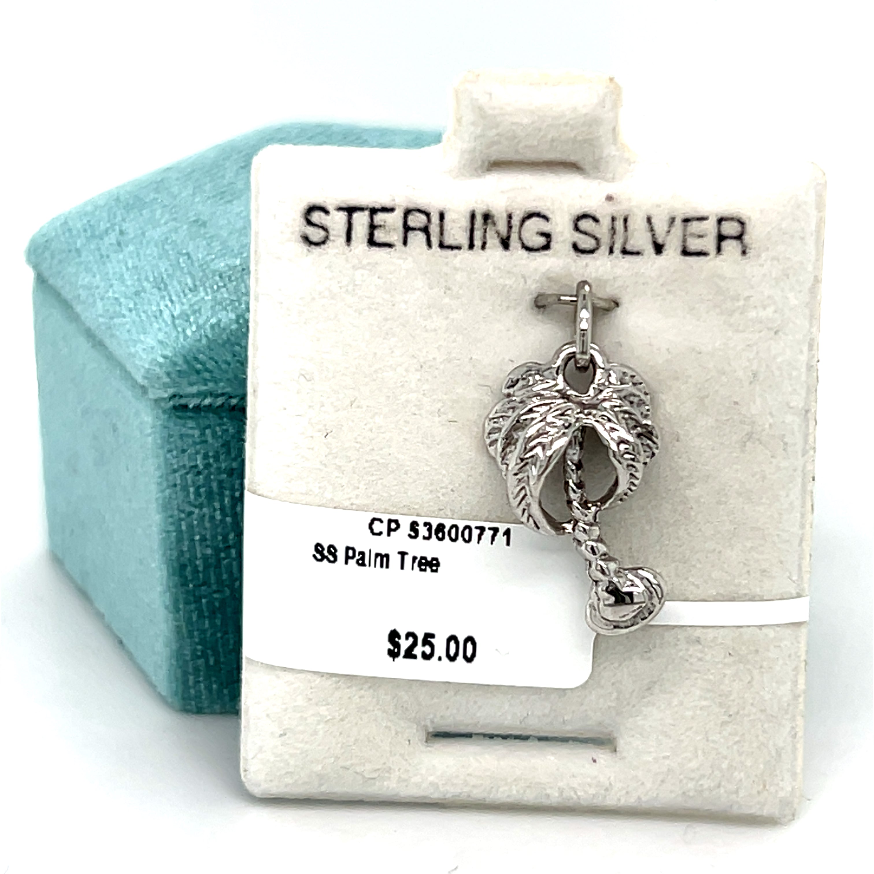 Sterling Silver Palm Tree Charm