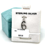 Sterling Silver Number 6 Charm