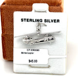 Sterling Silver Helicopter Charm